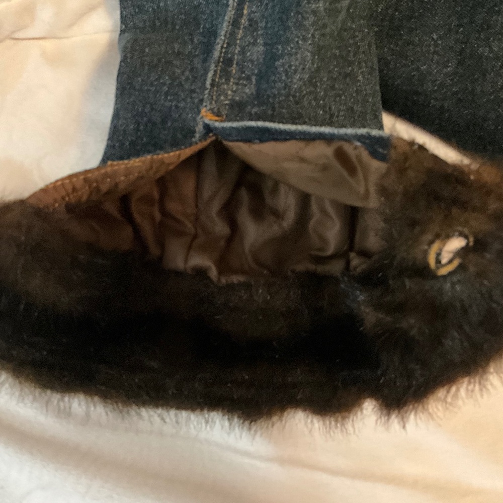 Faux Mink and Denim Jacket - Picture 8 of 8